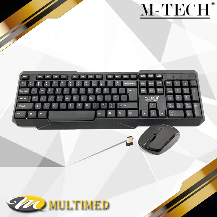 Promo Keyboard Mouse WIrelles M-Tech STK 04