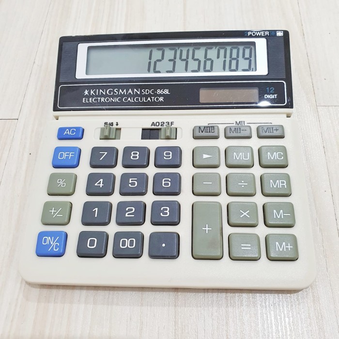

Kalkulator Kingsman SDC-868 12 digits Auto Sleep Auto turn Off