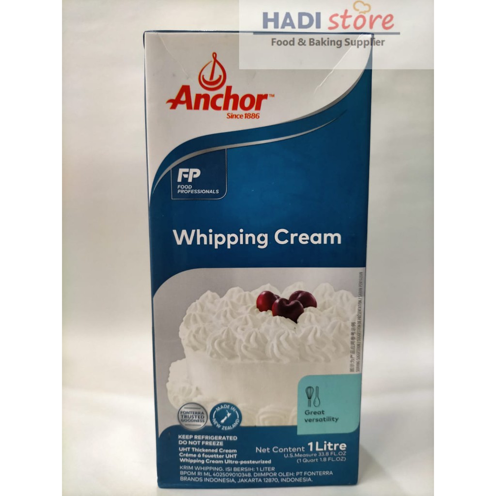 ANCHOR WHIPPING WHIP CREAM CAIR 1 LT LITER Indonesia|Shopee Indonesia