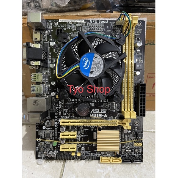 Motherboard H81 Processor i3 4160 Fan Ram 8Gb