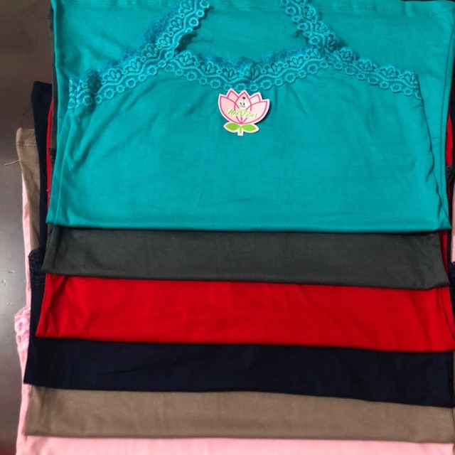 tank top renda bahan spandex korea