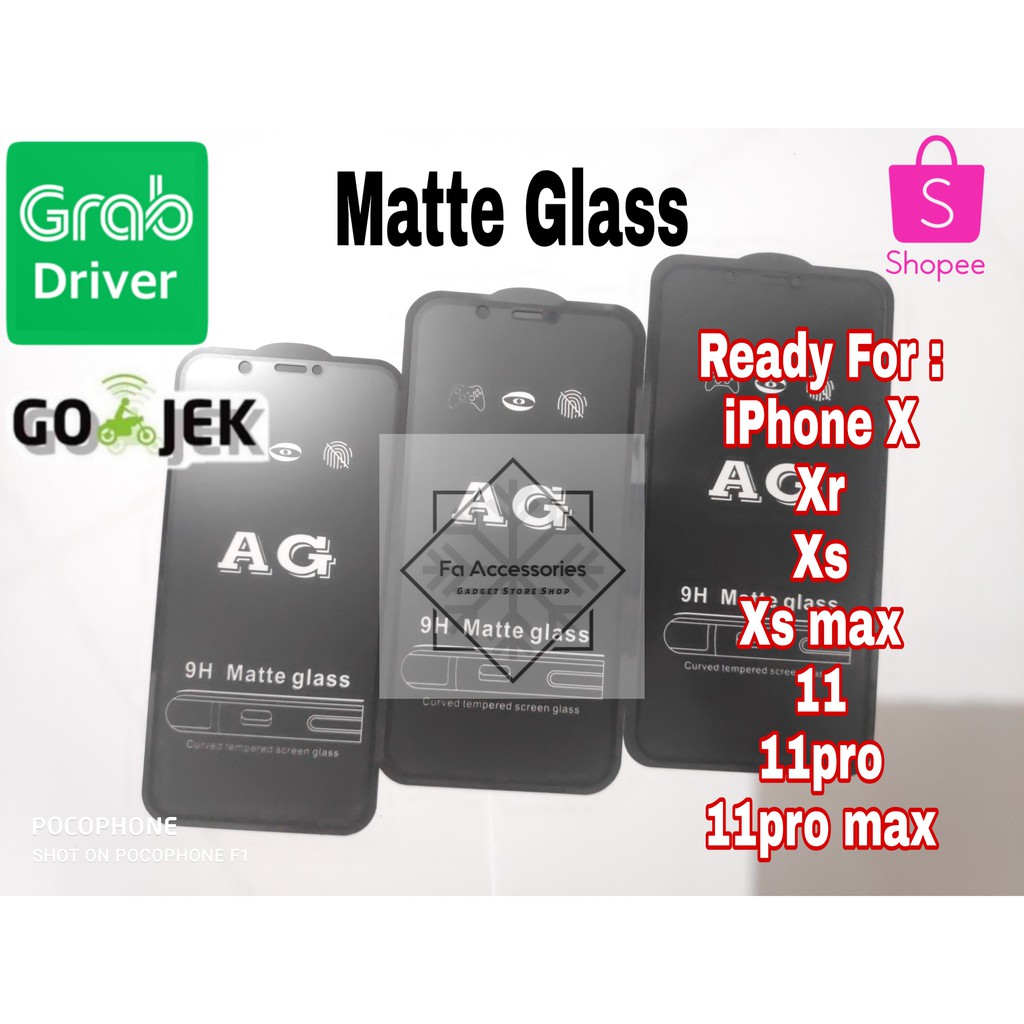 Tempered matte glass Iphone x xs xr 11 11pro 11promax 12 12mini 12promax 13 13MINI 13PRO 13PROMAX pro max mini anti minyak