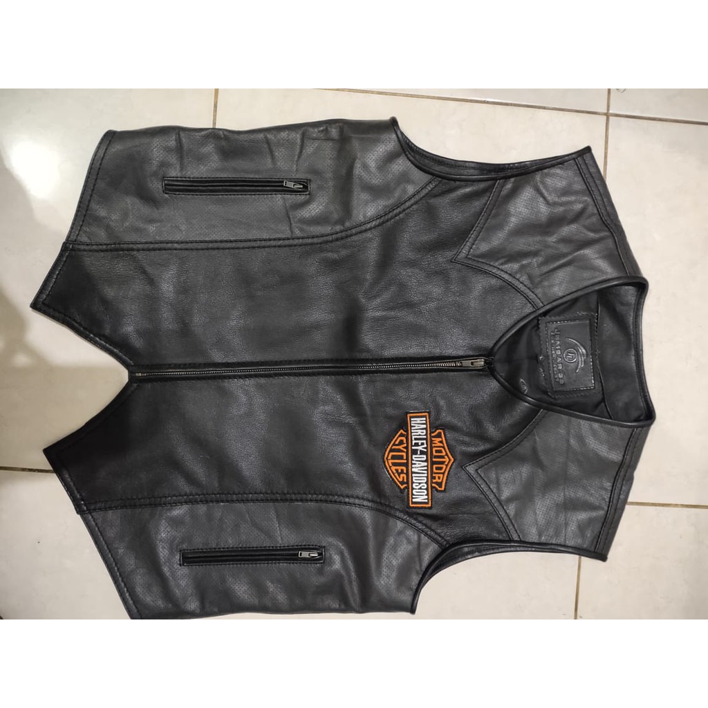 Jaket Rompi Kulit Pria Asli Garut