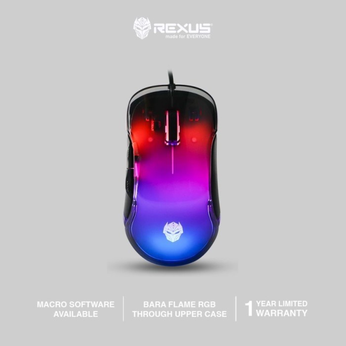 Mouse Gaming Rexus Xierra X17 Bara Crystal RGB