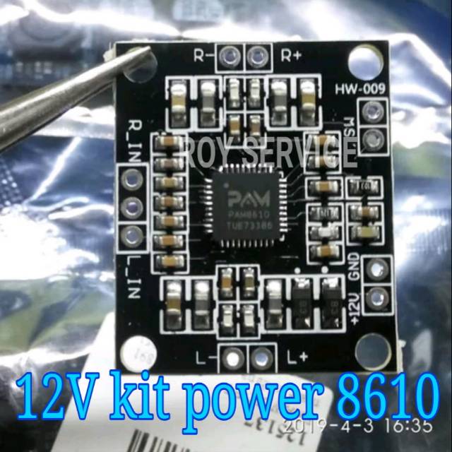 Kit Driver Stereo 8610 12V 15W / Driver Kit Power Amplifier 8610 Stereo 12V 15W / Mini Kit Driver St
