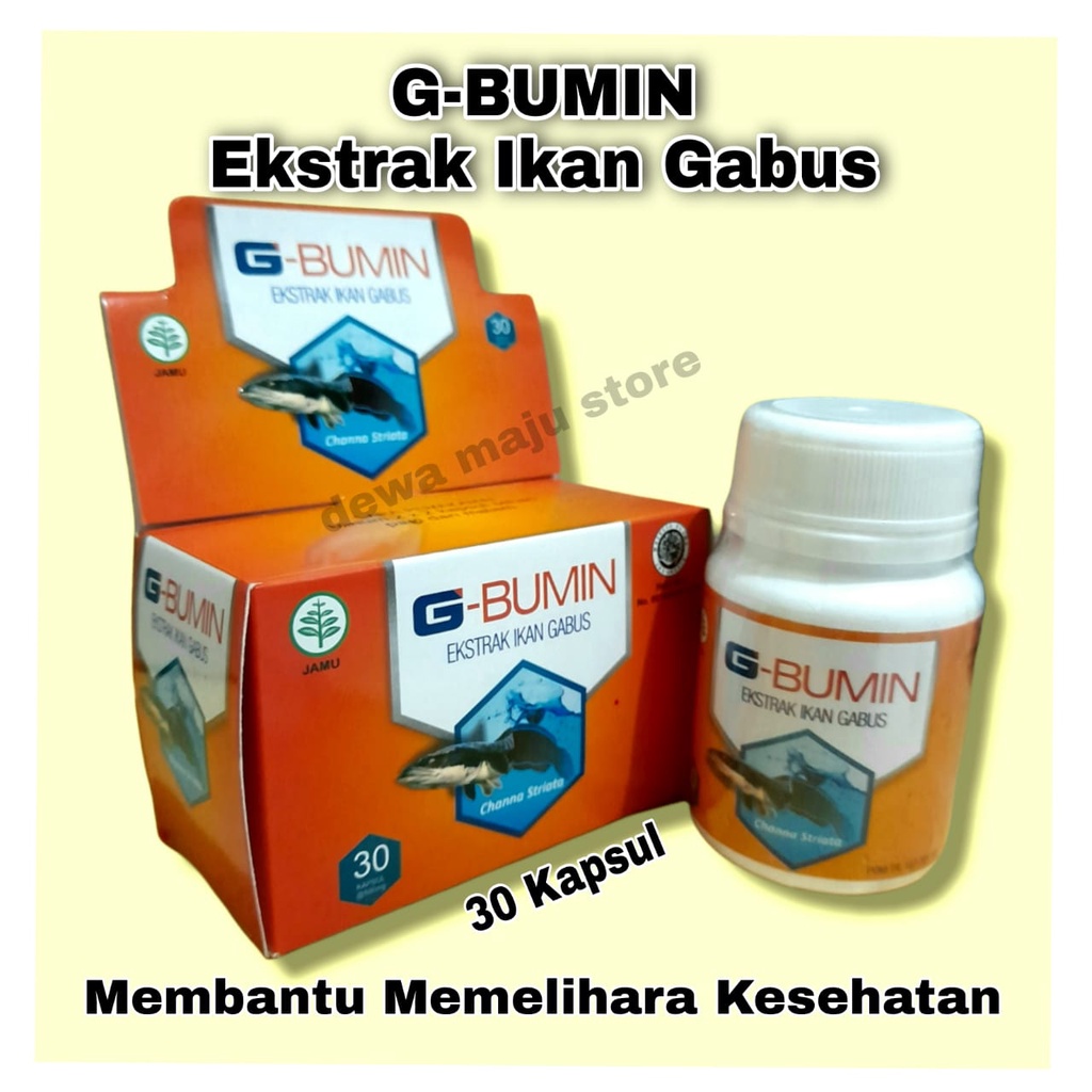 G-BUMIN EKSTRAK IKAN GABUS 30 KAPSUL