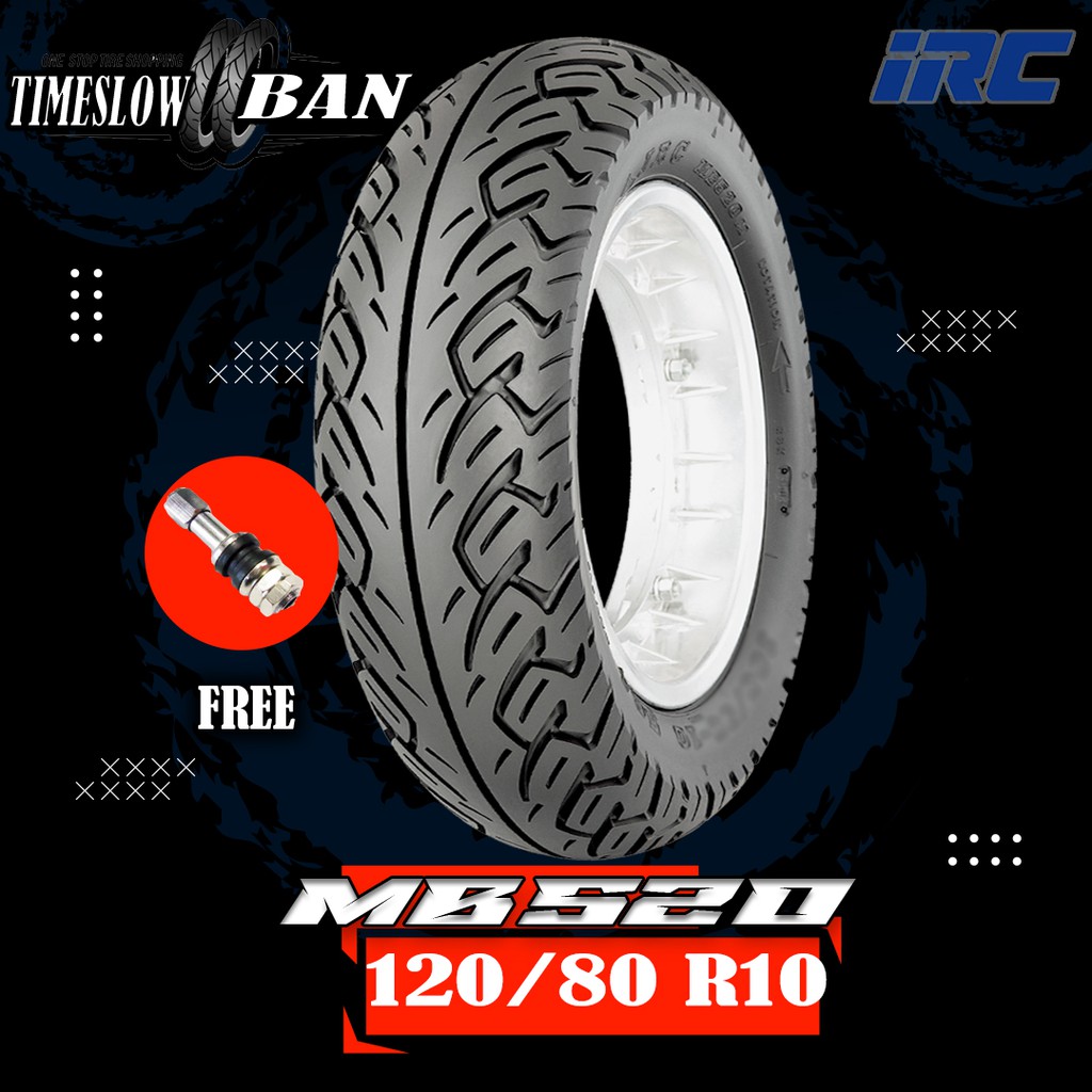 Ban Motor VESPA MATIC // IRC MB520 120/80 Ring 10 Tubeless ts235