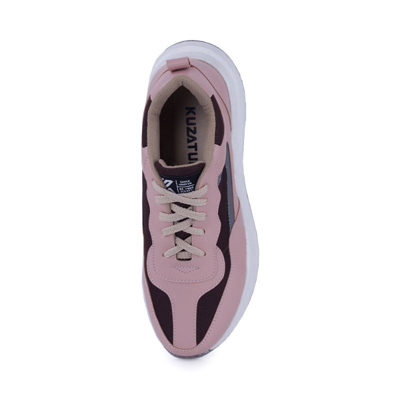 ORIGINAL Sepatu Casual Sneakers Wanita Dewasa Pink Putih Terbaru | Sepatu Sport Cantik Kekinian | Sepatu Olahraga Cewe | Sepatu Distro Premium Material | Sepatu Style Korea Japan Simple Elegan