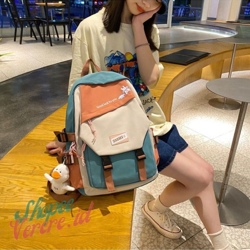 Joshee Tas Ransel Wanita Backpack Wanita Backpack Pria Tas Sekolah Tas Anak 527 Backpack Nylon Backpack Korean 527