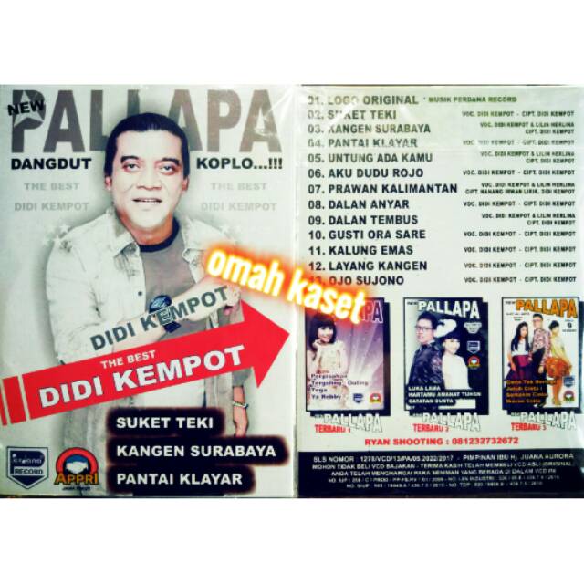 Kaset Vcd Original Om New Pallapa Album The Best Didi Kempot