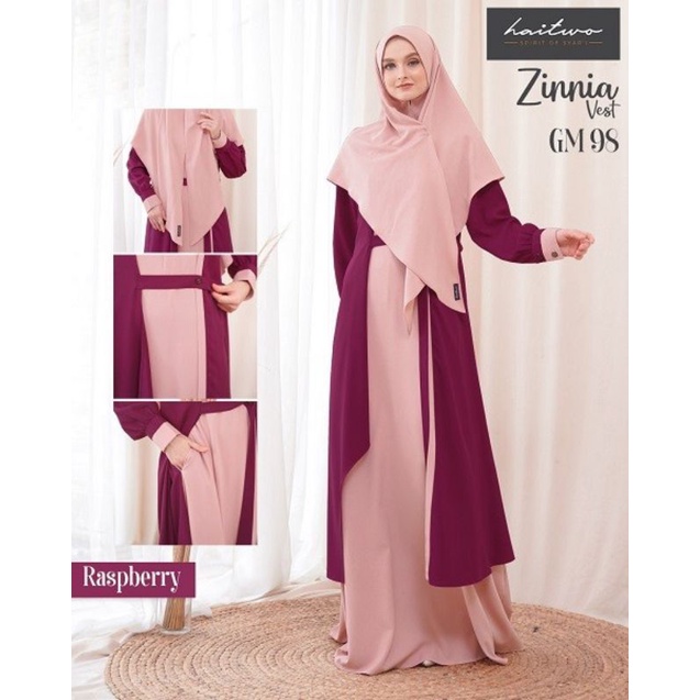 Gamis Haitwo GM 98 Zinnia Vest Rasberry 098