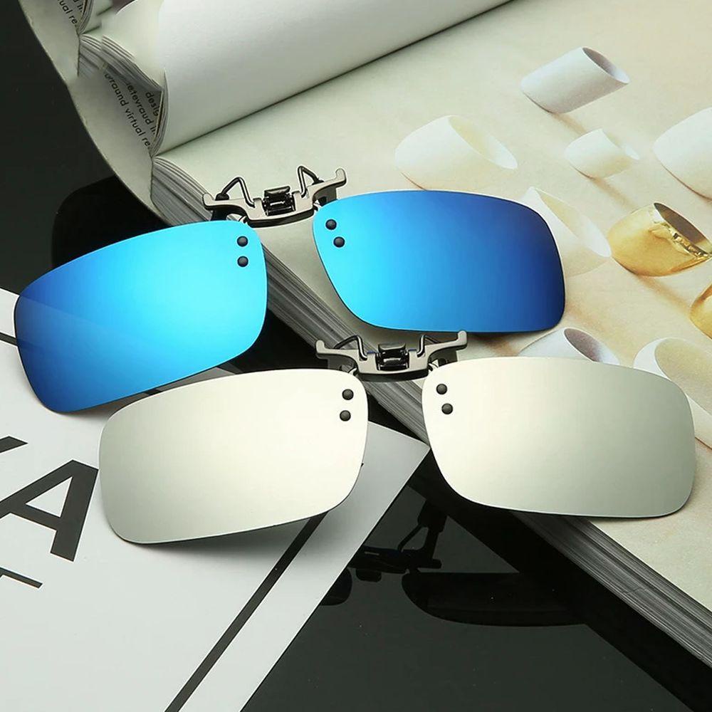 Mxbeauty Night Vision Goggle Clip Photochromic Outdoor Vintage Flip Up Clip on Vision Care Night Vision Clipon Kacamata Lensa Flip Up Eyewear Polarized Sunglasses