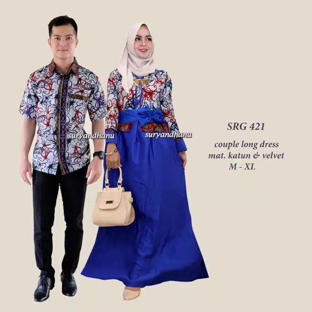 Bg - Batik Couple Rovella Kebaya Modern Setelan Batik Stelan Batik Wanita Rovela Rosela