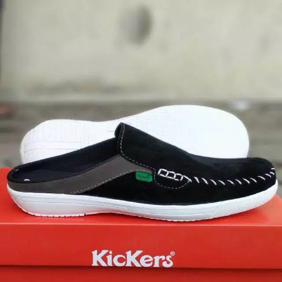 sepatu pria slop murah Kickers STICHING keren slip on casual selop terbaru