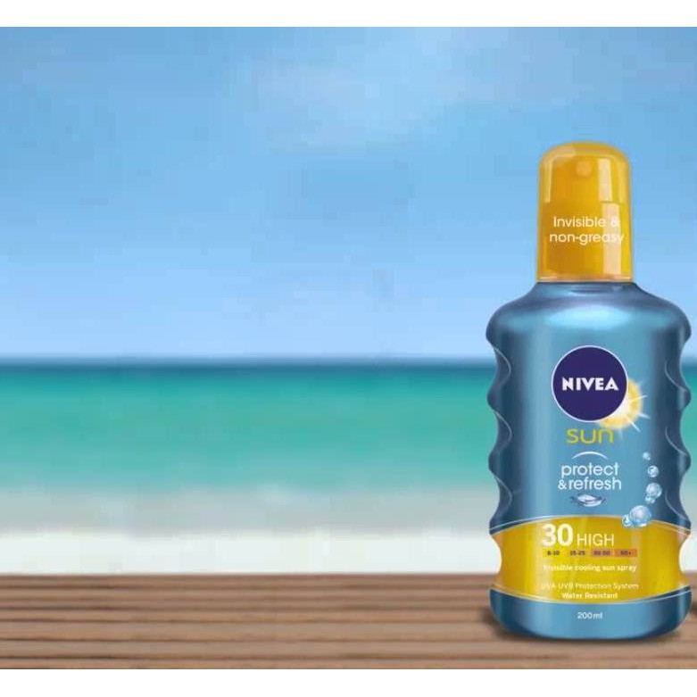 Jual Nivea Sun Protect And Refresh Invisible Cooling Sun Spray 50 High 200ml Shopee Indonesia 9413