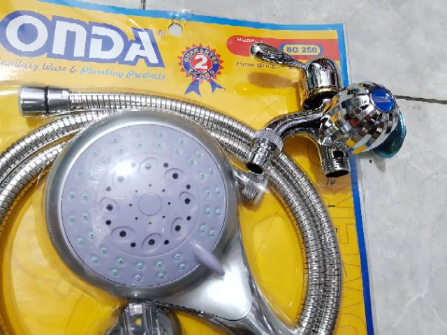 Paket shower mandi onda S0250 + kran cabang onda