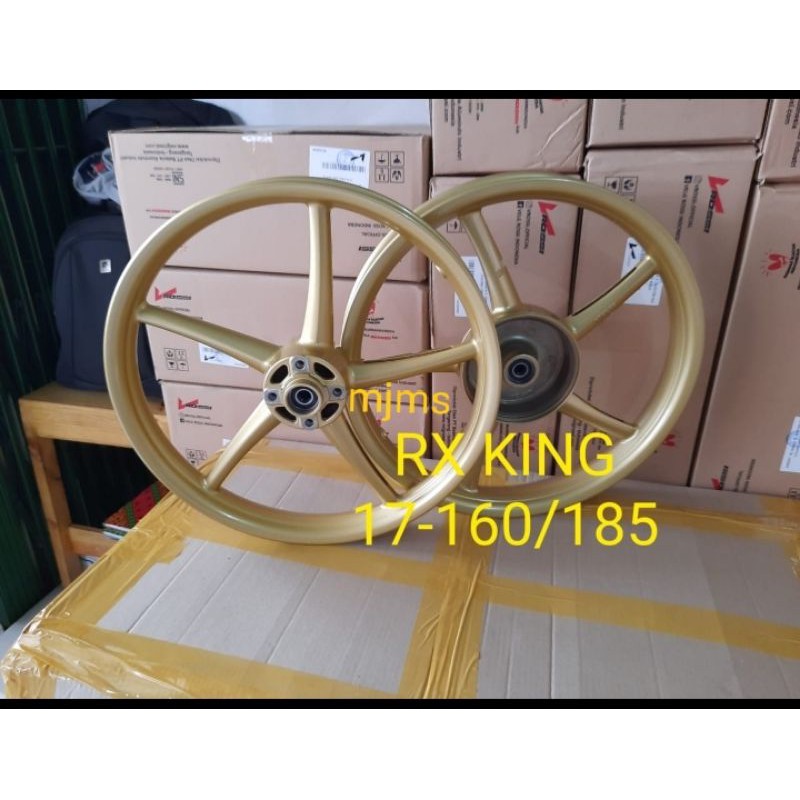 velg racing RX-King Rossi model RCB ring 17 . velg RX-King sepasang model RCB sp522