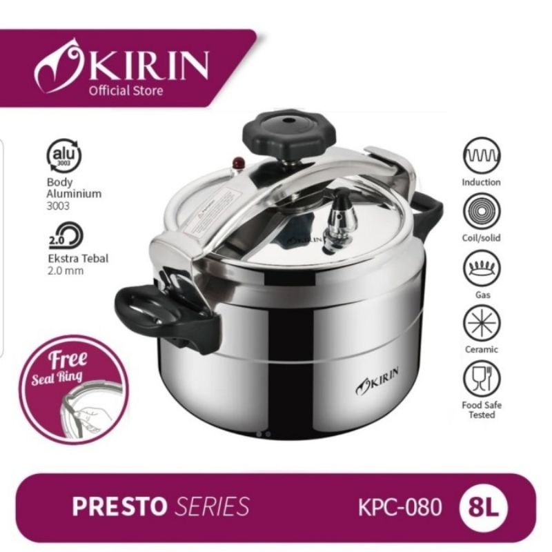 Kirin Panci Presto KPC 080 8L / 120 12L