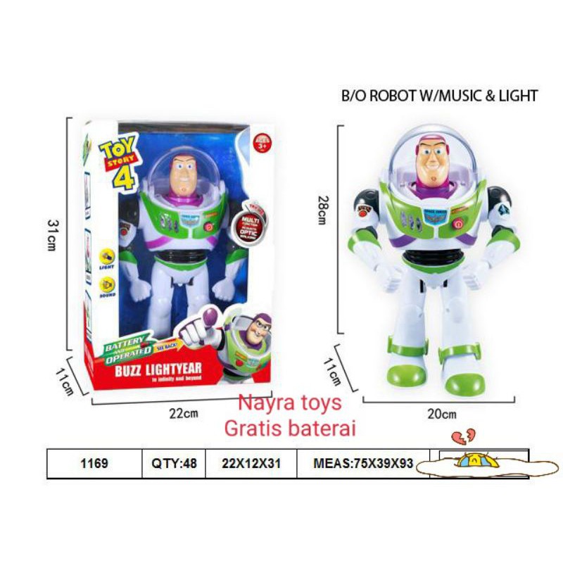 Mainan Robot Toys story light & sound