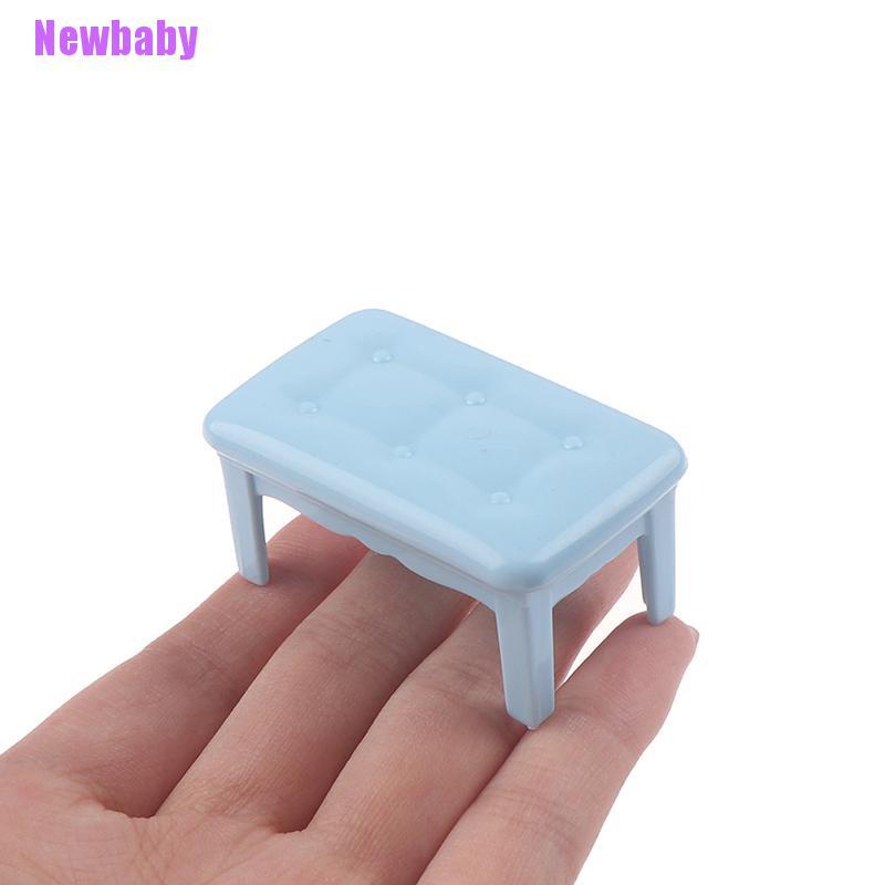 (Newbaby) 1 Set Miniatur Grand Piano Dengan Bangku Skala 1: 12 Untuk Rumah Boneka