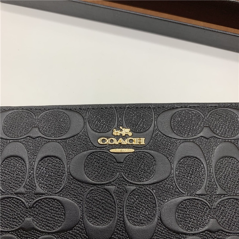 DOMPET PANJANG LONG CH WALLET BLACK SIGNATURE EMBOSSED- F53834