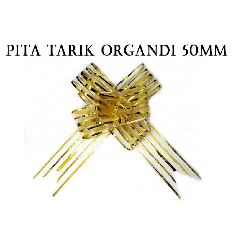 

JKT 5pcs Pita Tarik Organdi 50mm Pita Serut Besar 50 mm