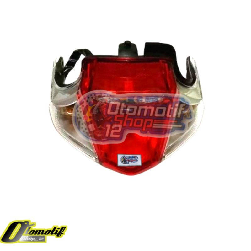 lampu stop belakang + soket lampu komplit beat karbu