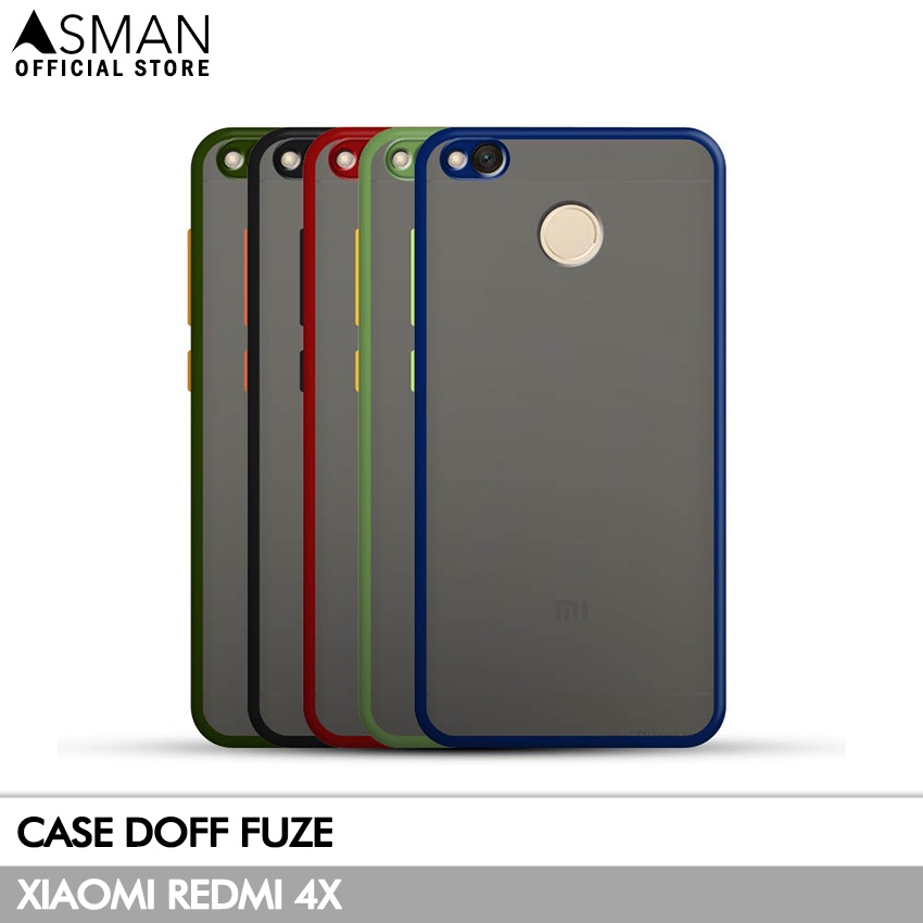 Asman Case Xiaomi Redmi 4x Doff Fuze Premium Shield Protector