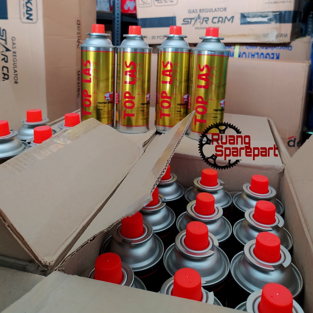 TABUNG GAS PORTABLE / GAS MINI KALENG UNTUK KOMPOR PORTABLE DAN FLAME GUN