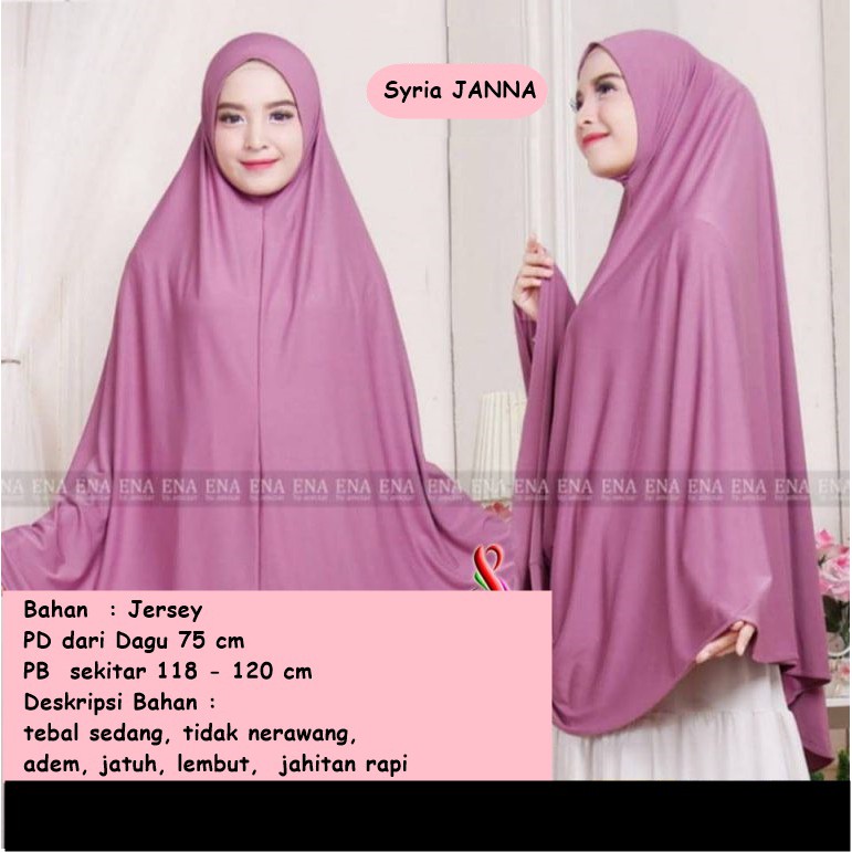 GM HARGA DISKON SALE MURAH JILBAB HIJAB SYRIA ENA SUPER JUMBO  TANPA PET JUMBO BESAR