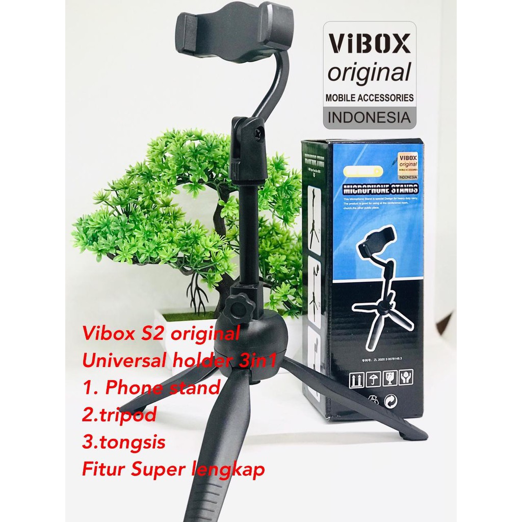 UNIVERSAL HOLDER VIBOX S2 / K3 STANDS LIVE BRODCAST UNIVERSAL ALL TIPE HP FOR ZOOM MEETING(NEW)