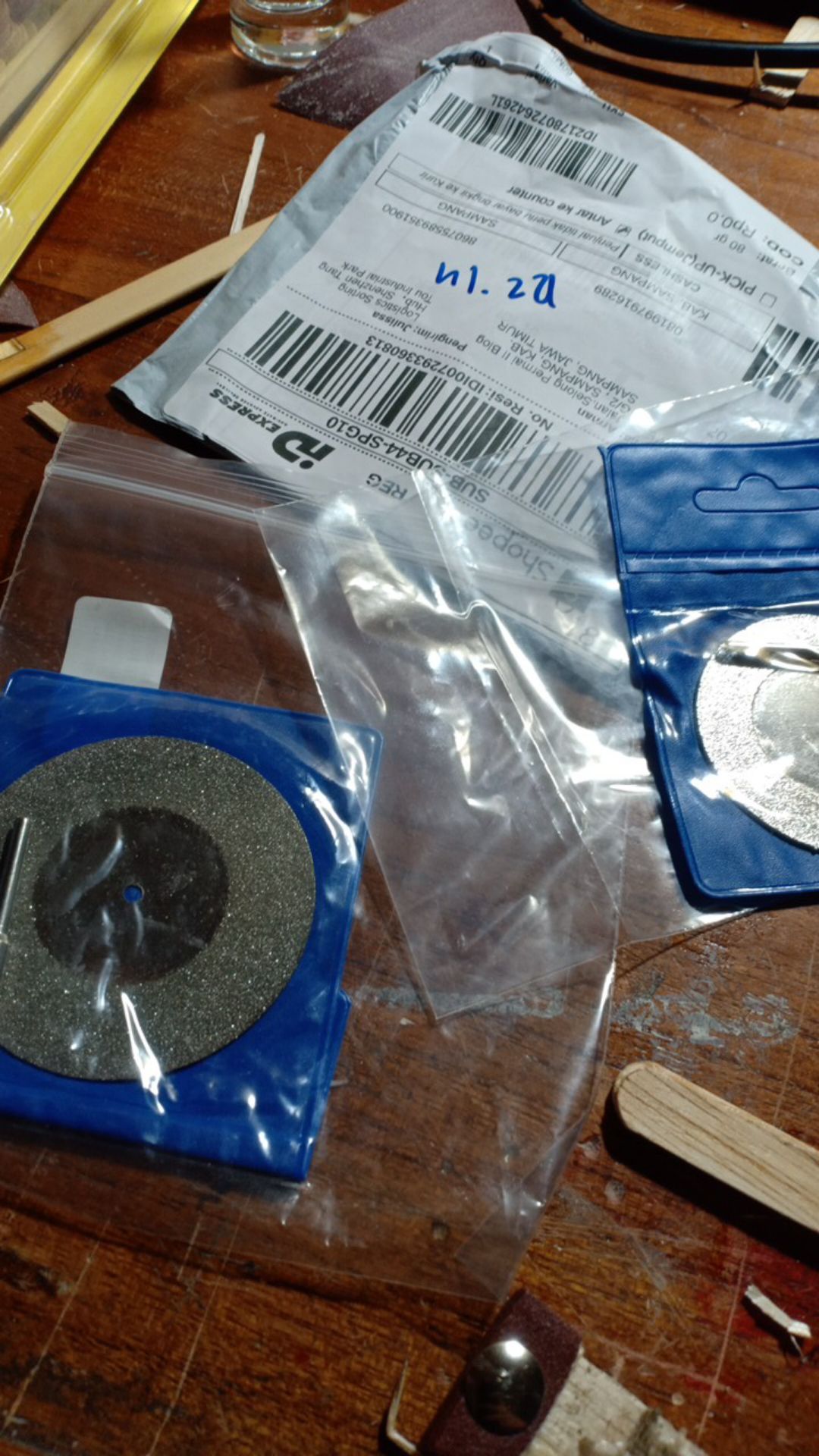 Sup Disc Pisau Gerinda Diamond 50/60mm Dengan Mata Bor Shank 3mm