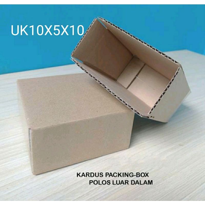 

packing kardus Uk10x5x10cm polos