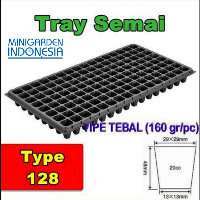 Pot Bibit / Pot Tray / Seedling / Tray Pot Semai TYPE 128 Bahan TEBAL