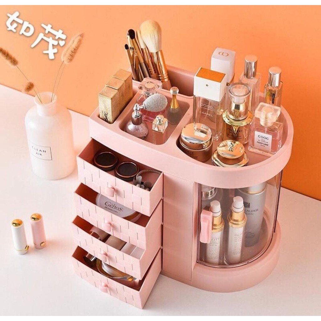 Beauty Case Box Make Up Organizer Kotak Kosmetik Storage Serbaguna