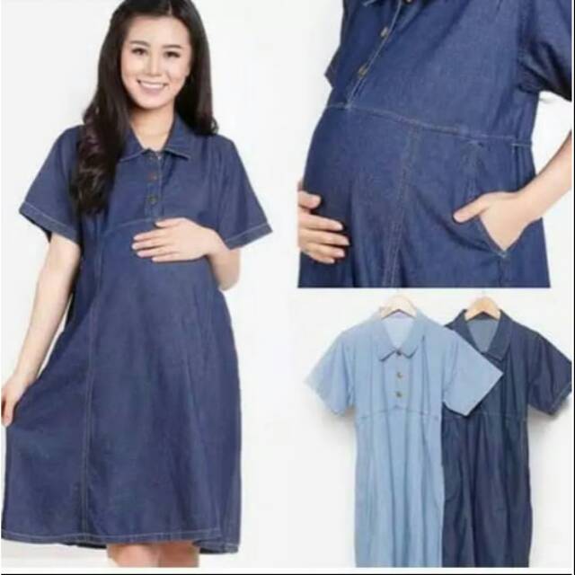 Dress Jeans Hamil/Dress hamil dan menyusui