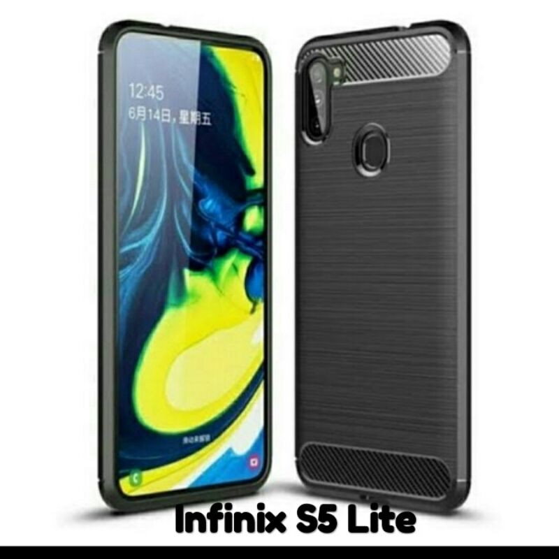 Softcase Ipaky Infinix S5 Lite - Case Ipaky Carbon Infinix S5 Lite- Ultrastore11
