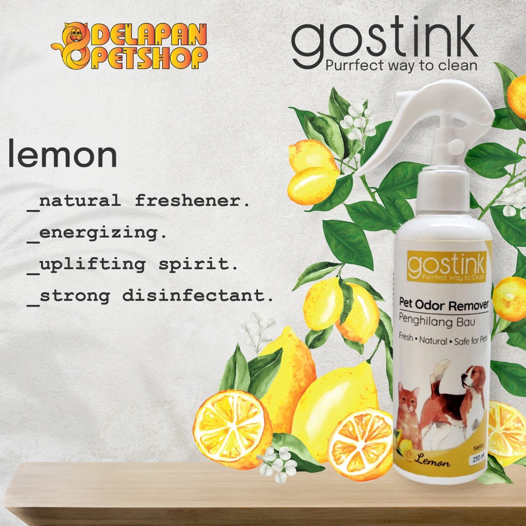 GOSTINK Pet Odor Remover 250ml / Penghilang Pengusir Bau Kotoran Hewan