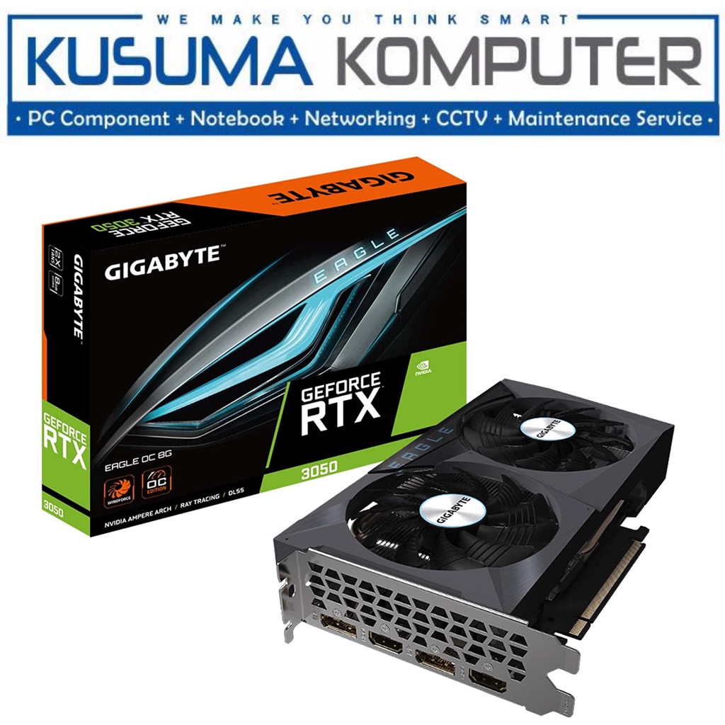 Gigabyte GeForce RTX 3050 EAGLE OC 8GB GDDR6 GV-N3050EAGLE OC-8GD