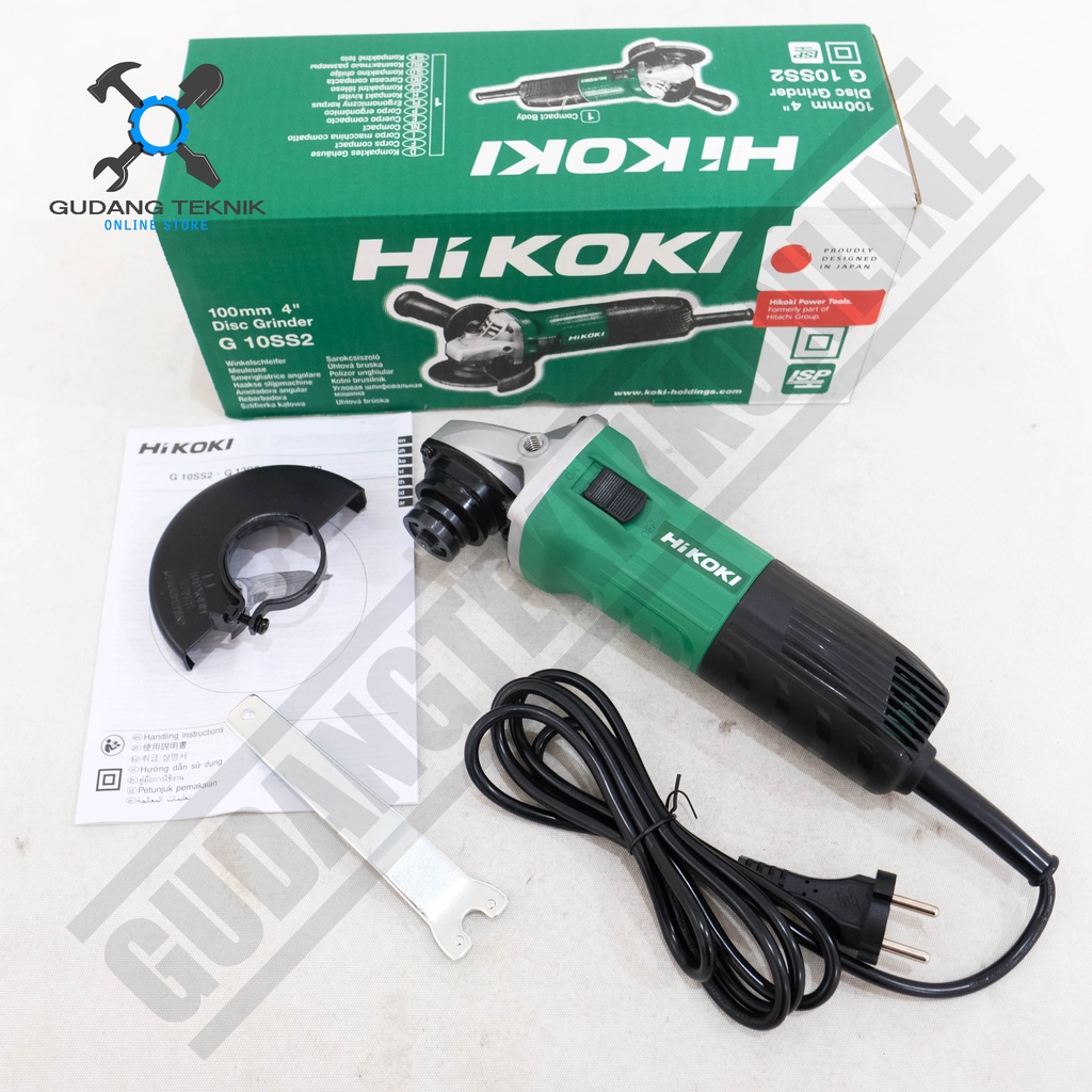 Mesin Gerinda Tangan Hitachi G10SS2 4Inch / Angel Grinder Hikoki G10SS2 4 Inch