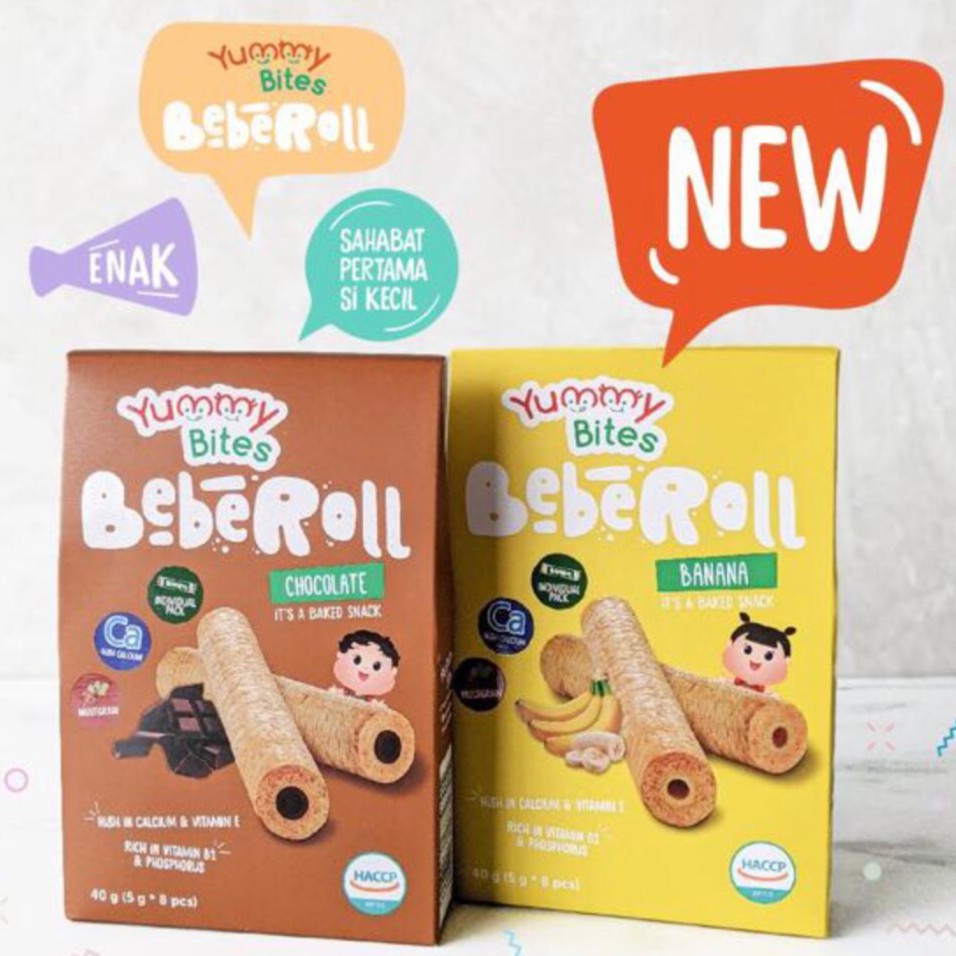 Yummy Bites BebeRoll Snack Cemilan Bayi Anak 40gr