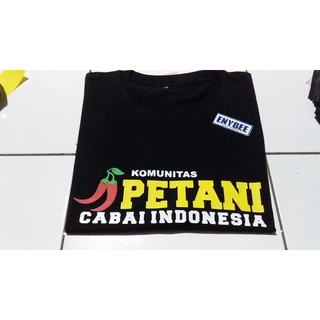Kaos Tshirt Komunitas Petani Cabe Indonesia Baju Cabai Polowijo Pedas