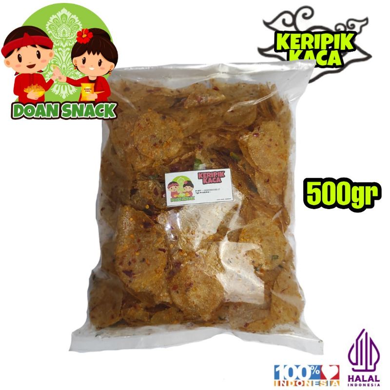 

keripik kaca 500gr / kripca / keripik beling / keripik kaca jeruk