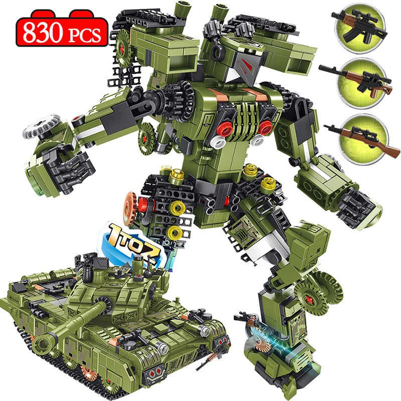 Building Block Lego  Brick 2 in 1 ZTZ 99 Tank  Transformer 