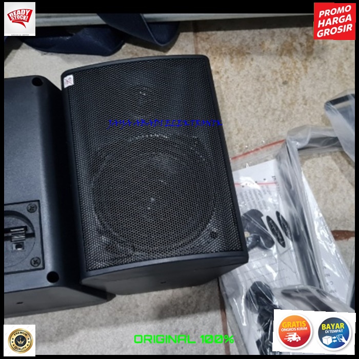 G574 SPEAKER GANTUNG PORTABLE BONUS GANTUNGAN SPEKER TEMBOK DINDING WALL PASIF PASSIVE MASIVE SOUNDBEST MIC KARAOKE VOKAL VOCAL ARTIS PROFESIONAL SPIKER PRO SOUND BEST SISTEM AUDIO PANGGUNG DYNAMIC PENGERAS SUARA HIFI JERNIH MC PIDATO SEMINAR CERAMAH