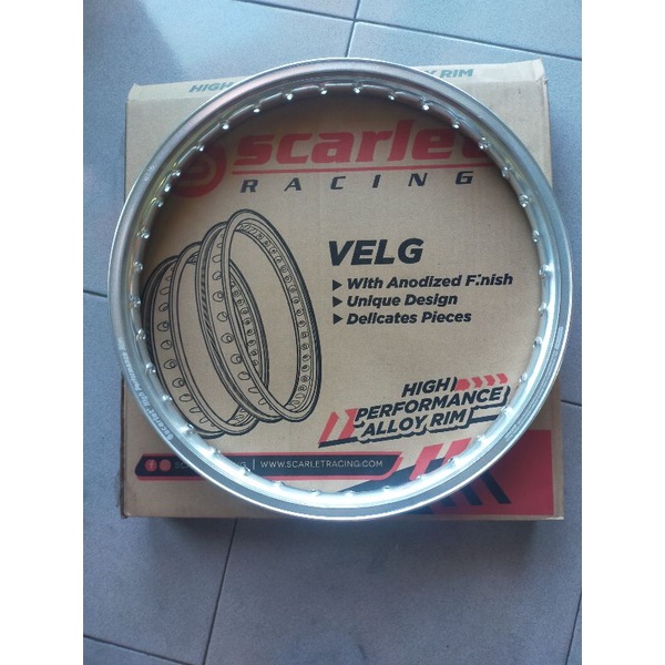 SCARLET RIM VELG WR KOTAK 140 RING 17 BLACK SILVER GOLD PURPLE TITAN ORANGE BLUE RED GREEN