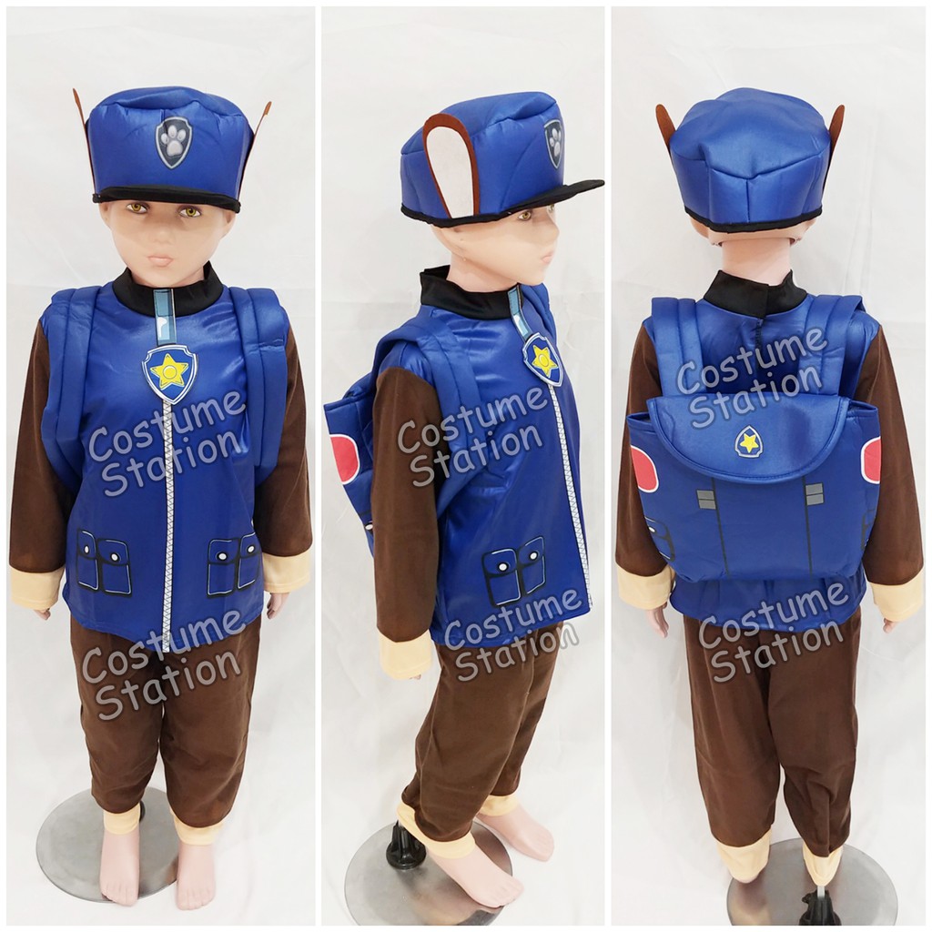 Kostum Chase Paw Patrol / Costume Binatang Anjing anak laki