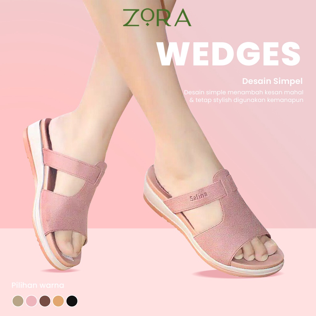 Sandal Wanita Zora Wedges Wanita Hanna Terbaru 2022