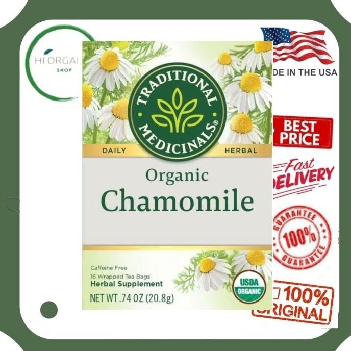 

Traditional Medicinals Medicinal Organic Chamomile Leaf Tea/ Teh Alami
