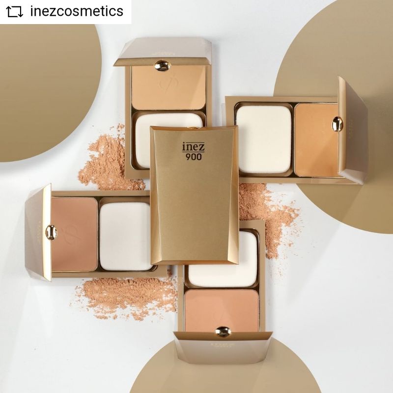 inez lustrous press powder || TWC gold || Bedak padat Inez gold